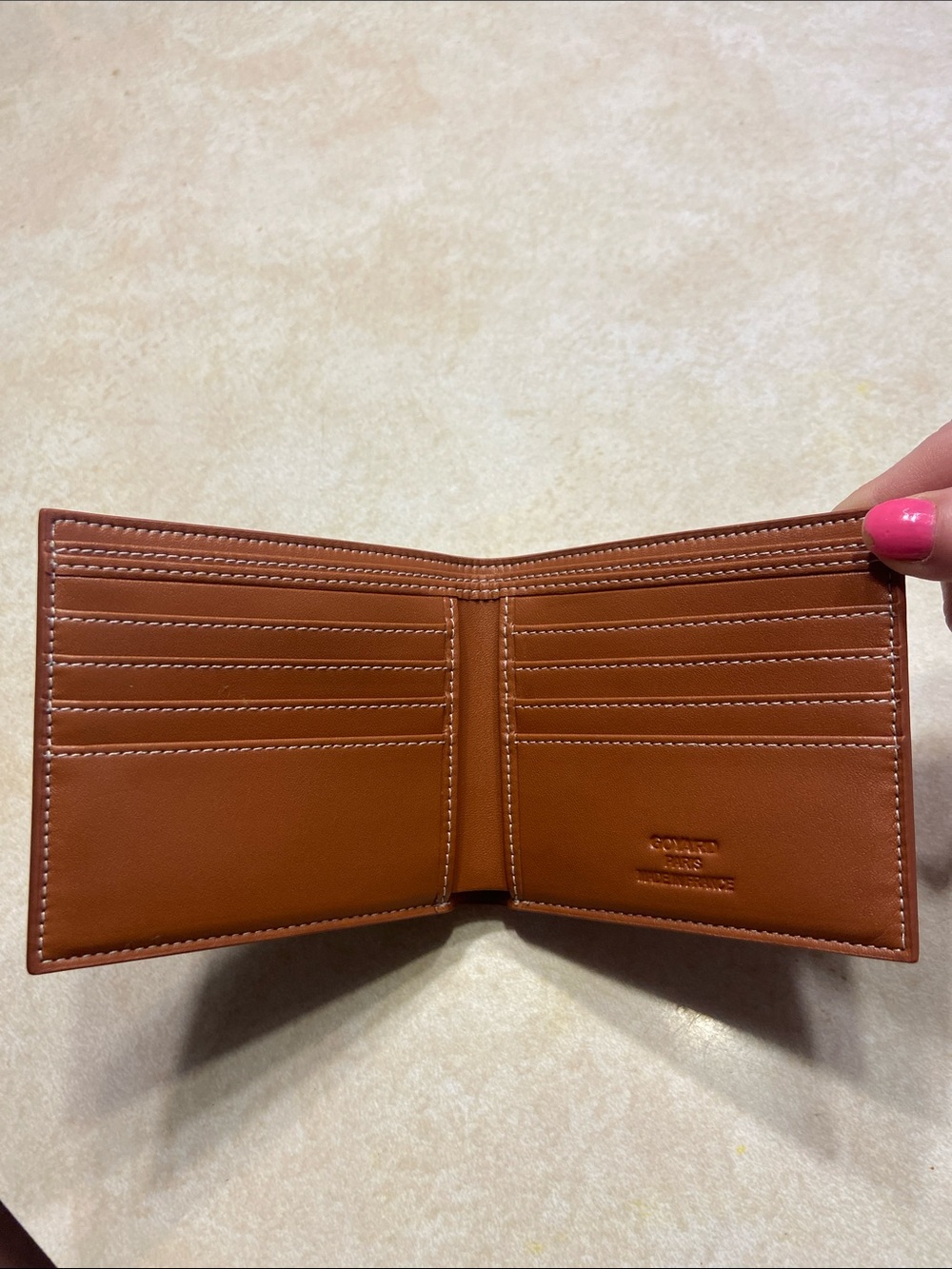 Vintage Black and Brown Chevron Wallet Card Holder - Picture 3 of 12